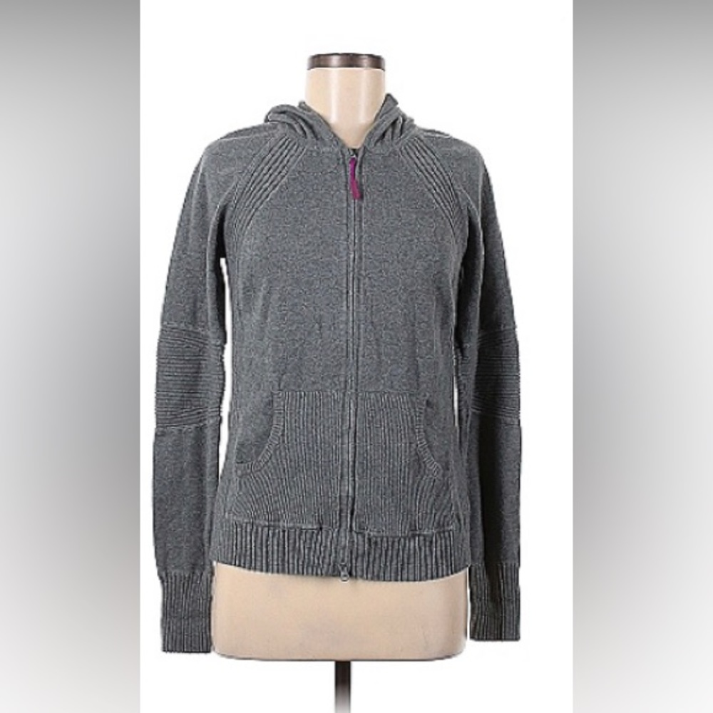 Vintage Gray 90’s Long Sleeve Zip Hoodie
